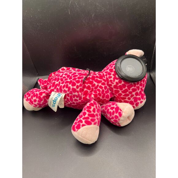 iFLOPS PINK PLUSH GIRAFFE w/ SPEAKERS Music Plug N Play SHARE THE TUNES - Picture 1 of 3